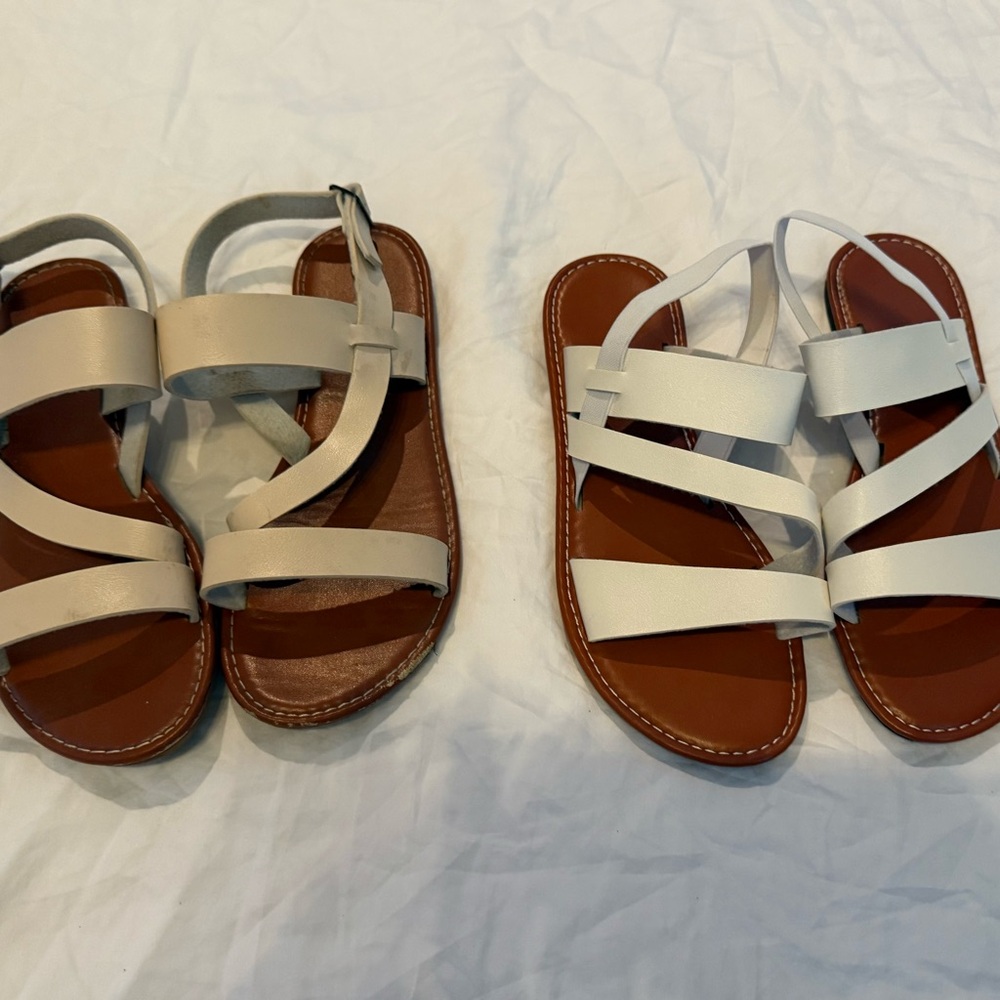 White Strappy Sandals